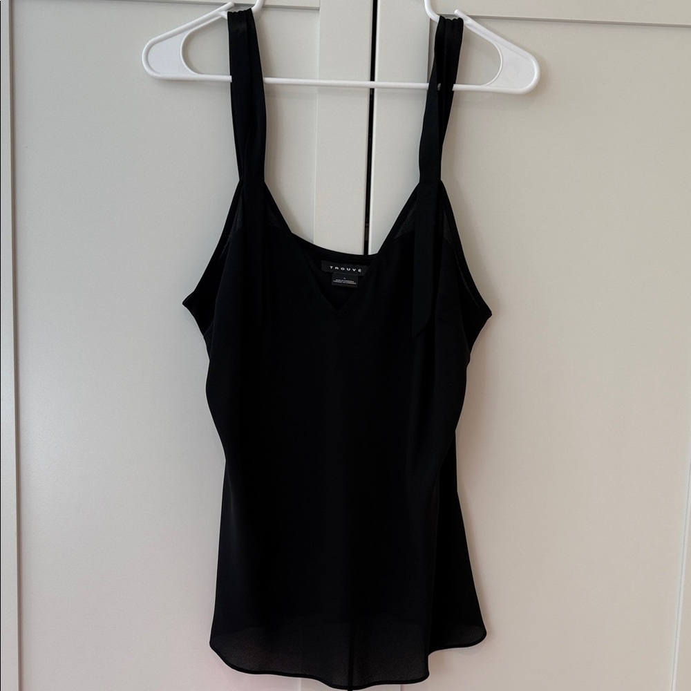 Trouve Sleek Black Camisole